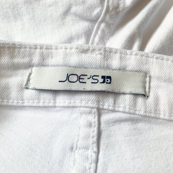 Joe's Jeans - White High Rise Ankle Skinny Raw Hem Jeans - Size 28 - Picture 5 of 8